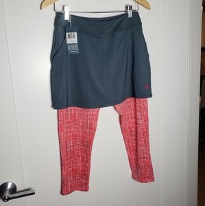 K-Swiss Skirt Capri Stormy Weather/Raspberry Print Small